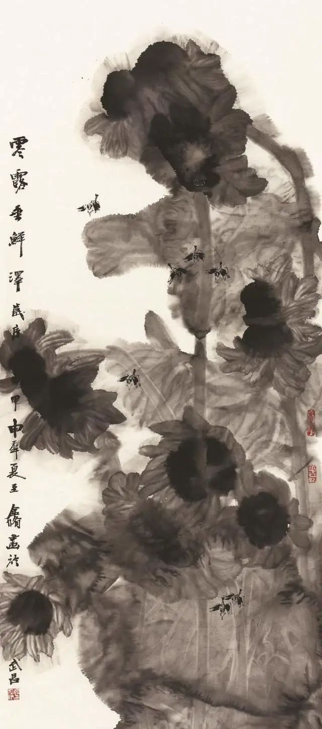 意境清远，笔墨雅洁的花鸟画
