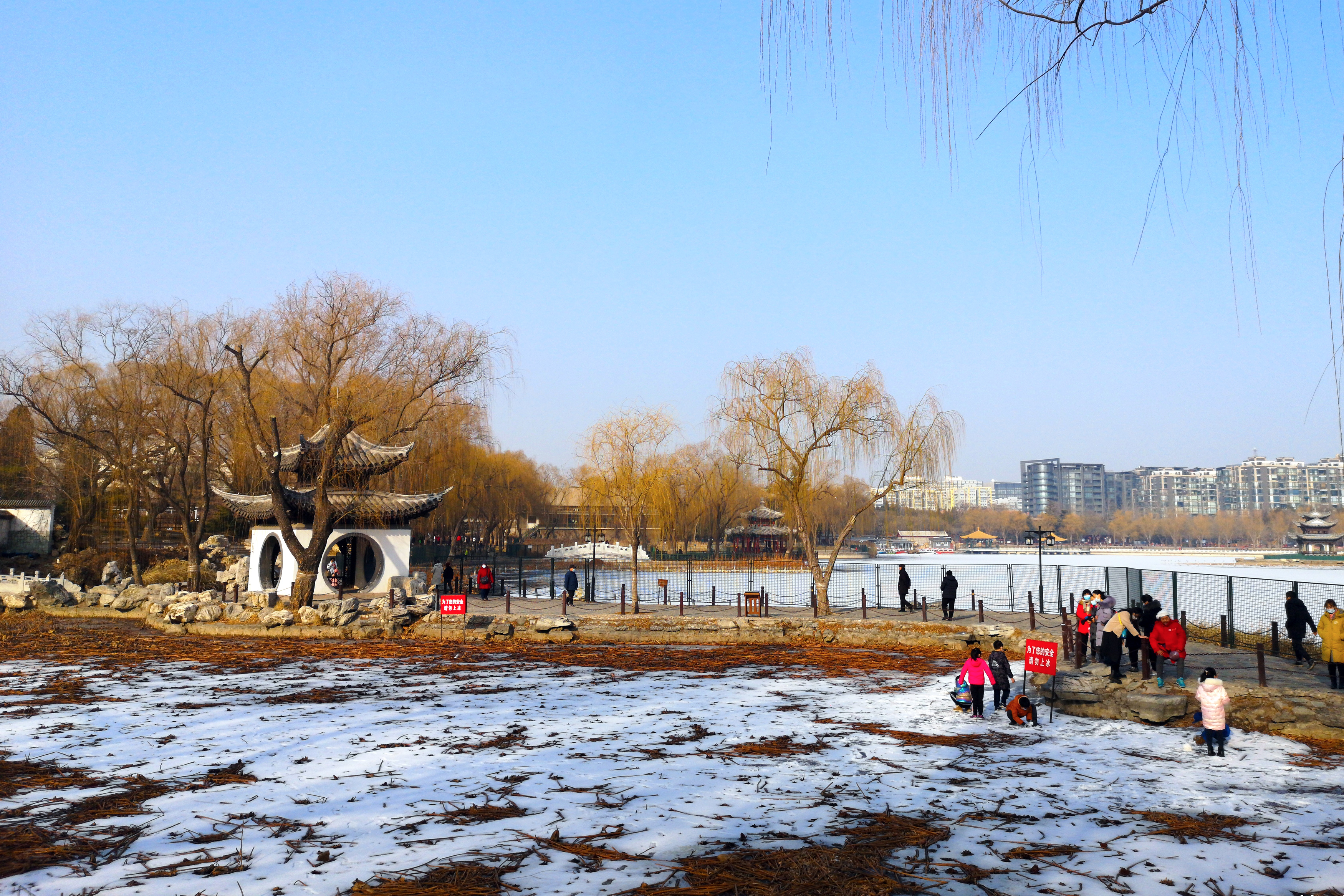 2022年的第一场雪过后，北京的10个好去处，红墙白雪年味浓