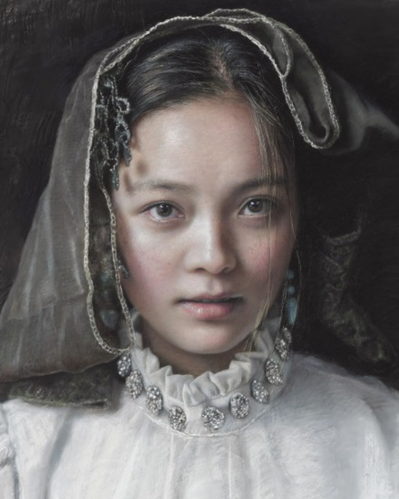 吴静涵笔下的少女，如此清纯