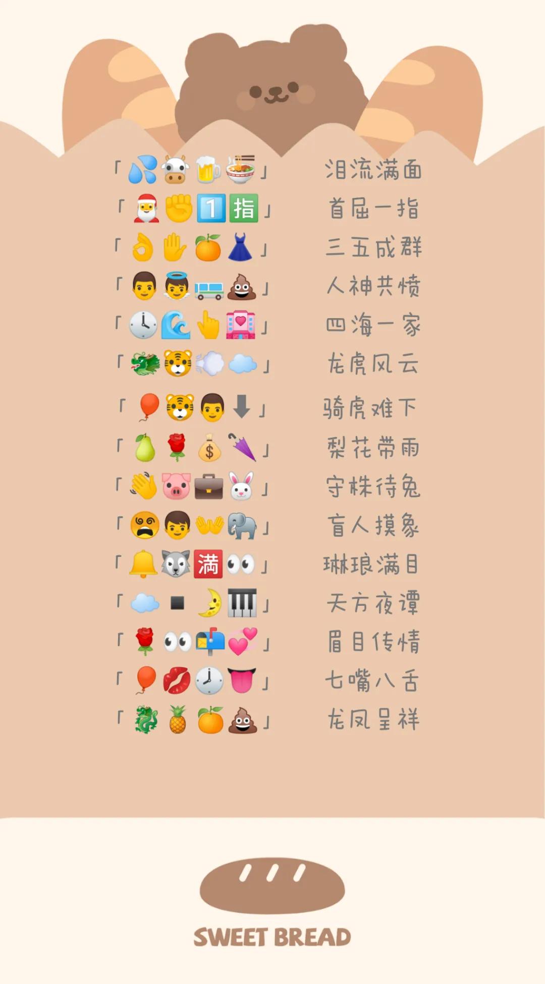 表情猜成语答案及图片