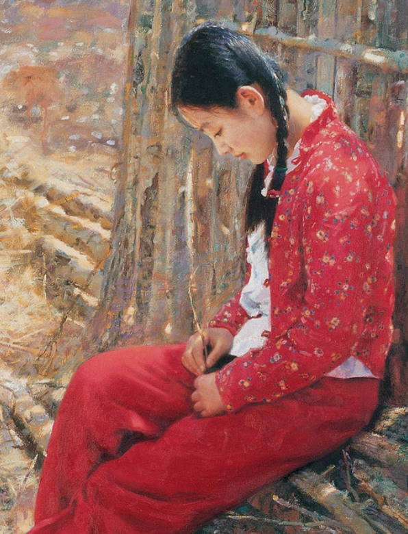 吴静涵笔下的少女，如此清纯