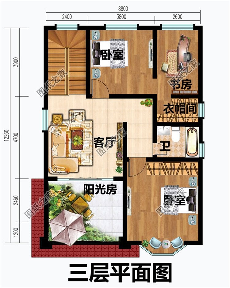 带有阳光房的别墅设计，宁静幽远的感受令人神驰