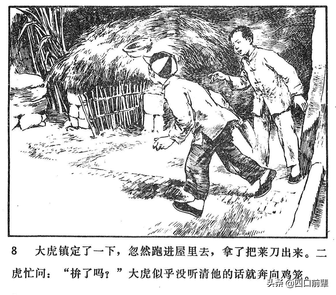 大虎和二虎 天津人民美术出版社 四口前辈 连环画 80后的回忆