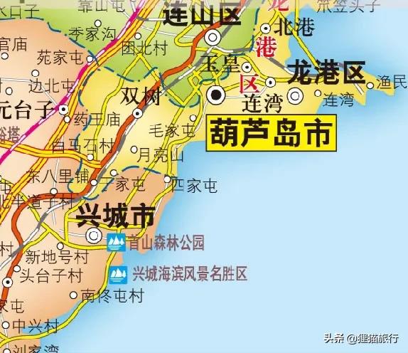 辽宁兴城市有50万人，这里有觉华岛，兴城海滨有第二个北戴河之称