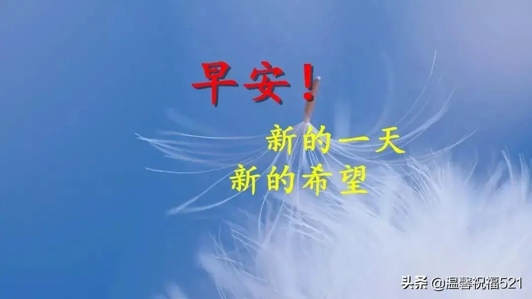 早上好问候，牵挂无需言语，朋友珍藏在心里