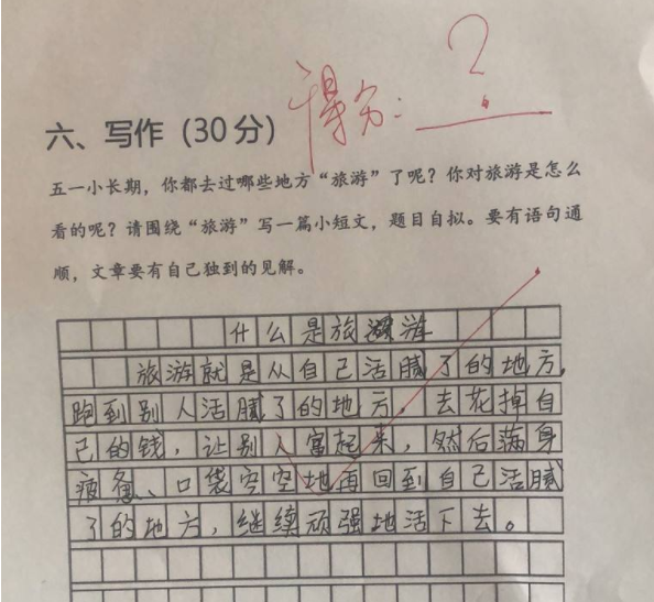 小學生自制“人生规划”，预计32岁获奖，连结局都想得明明白白