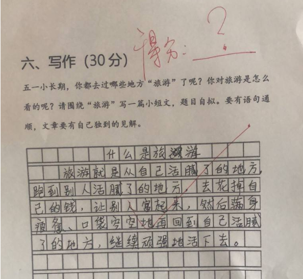 小学生自制“人生规划”，预计32岁获奖，连结局都想得明明白白