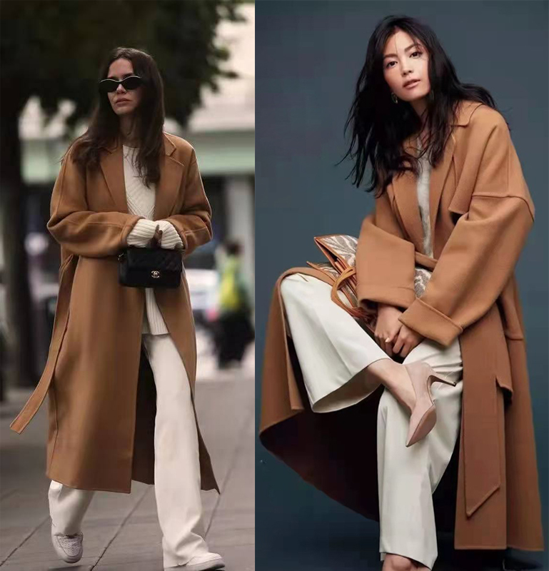 深咖啡色大衣搭配图片(留给) - 赤虎壹号