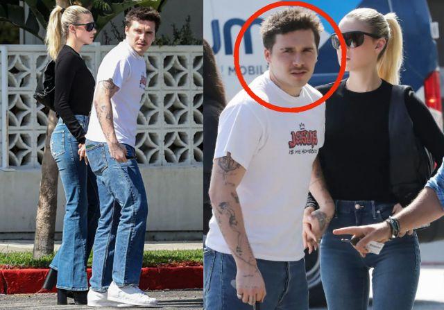 贝克汉姆长子婚后发福颓废！身材走样似大叔，白富美妻子气质出众