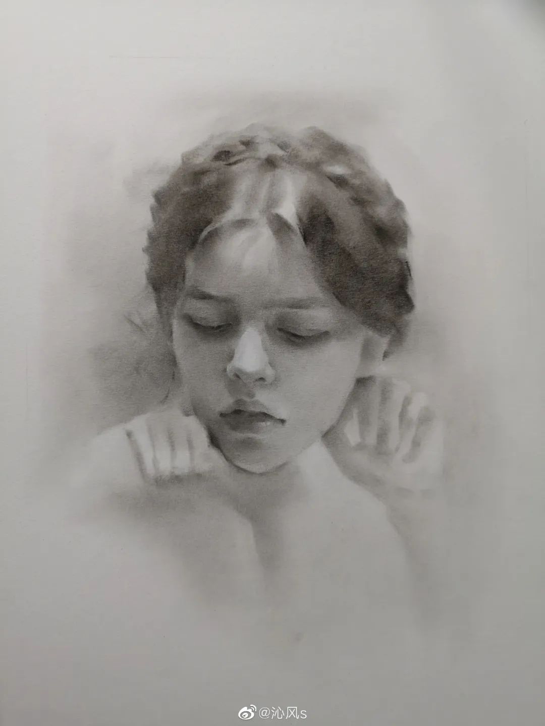 画皮画骨难画魂，她用木炭把明星画活了，王一博鞠婧祎眼神看醉了