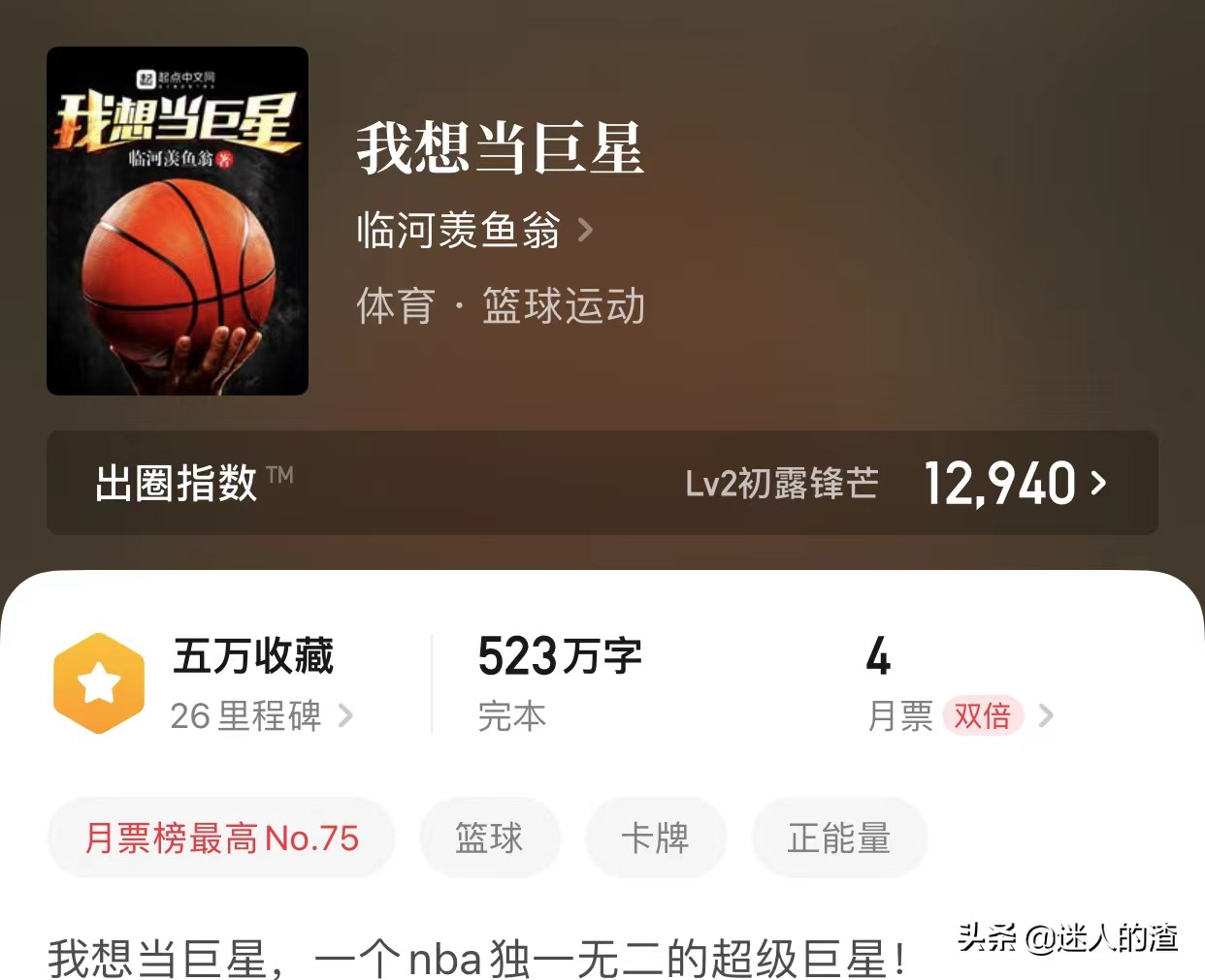 篮球nba小说有哪些(本期给大家推荐七本完结的体育篮球类小说)