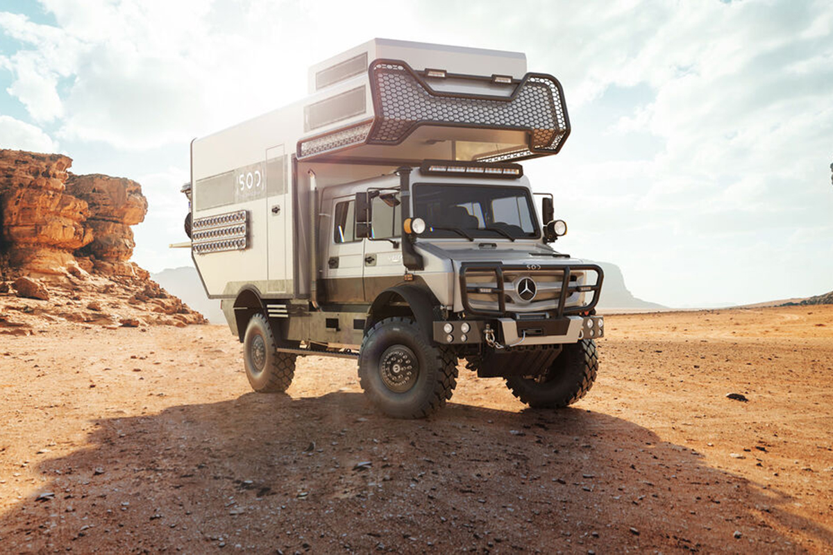 真正的越野4x4房车!大额头还带升顶,sod rise 4x4乌尼莫克亮相