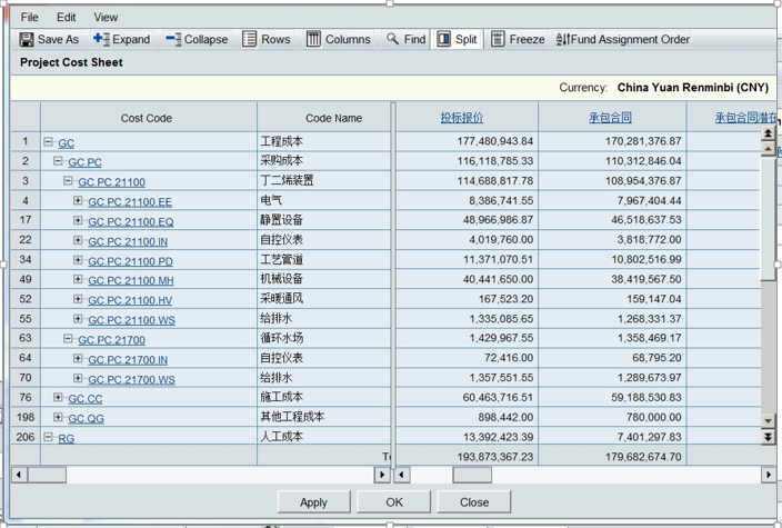 Oracle项目管理主数据之CBS