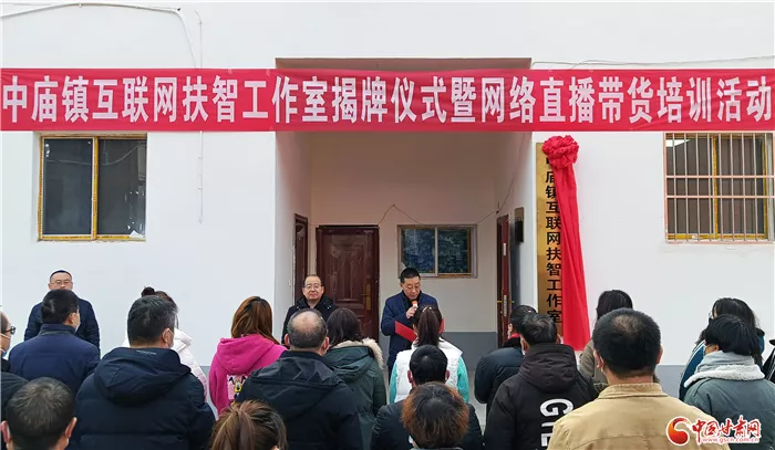 助力乡村振兴 陇南文县中庙镇互联网扶智工作室揭牌启用