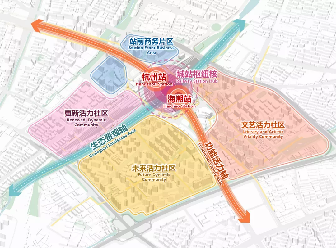 杭州市轨道交通TOD综合开发地铁海潮站城市设计