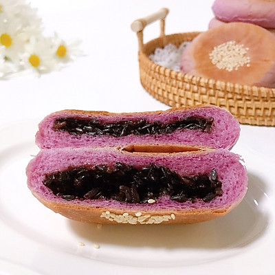 软糯香甜6015日式紫薯紫米面包超梦幻紫色