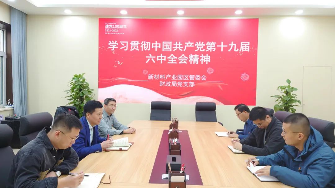 济南新材料产业园区各支部认真学习贯彻党的十九届六中全会精神