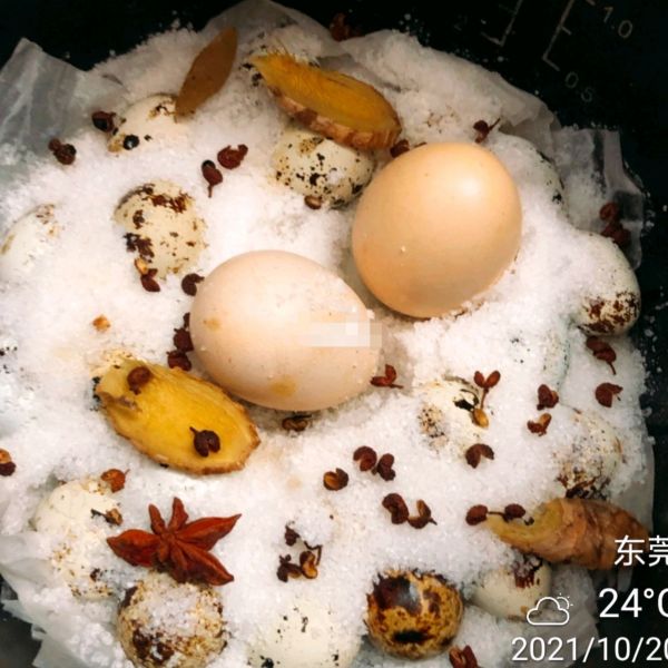 鹽焗雞蛋,鹽焗雞蛋的做法