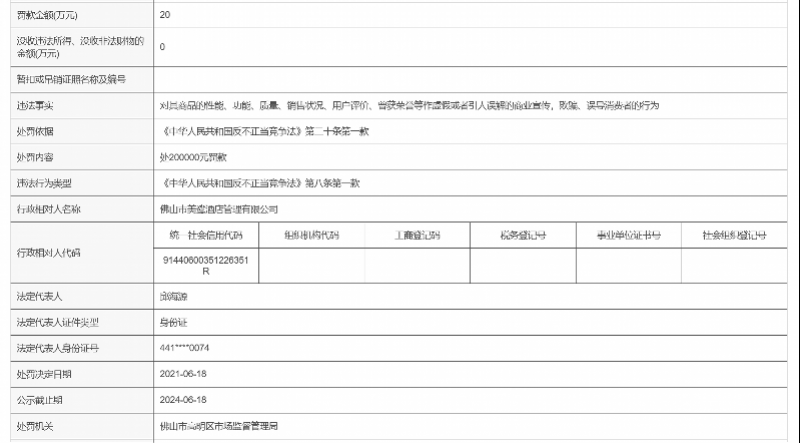 锅炉水加药包冒充温泉，美的鹭湖被罚20万！企业：全面整改