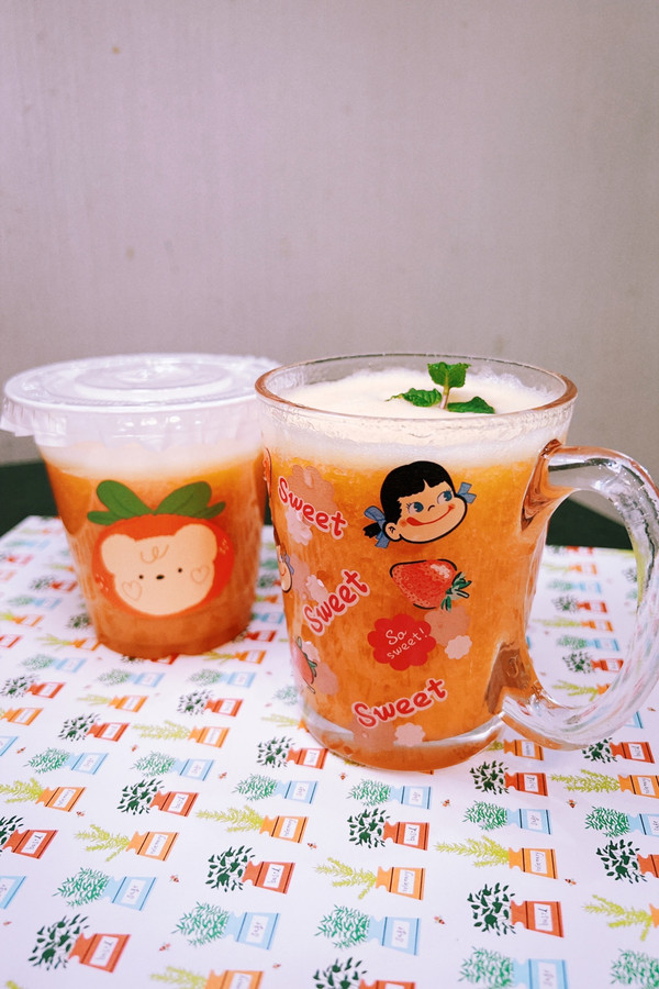 这道黄昏日落（橙子柚子汁），每天吃都吃不够