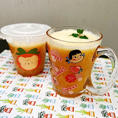 这道黄昏日落（橙子柚子汁），每天吃都吃不够