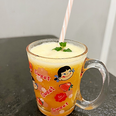 这道黄昏日落（橙子柚子汁），每天吃都吃不够