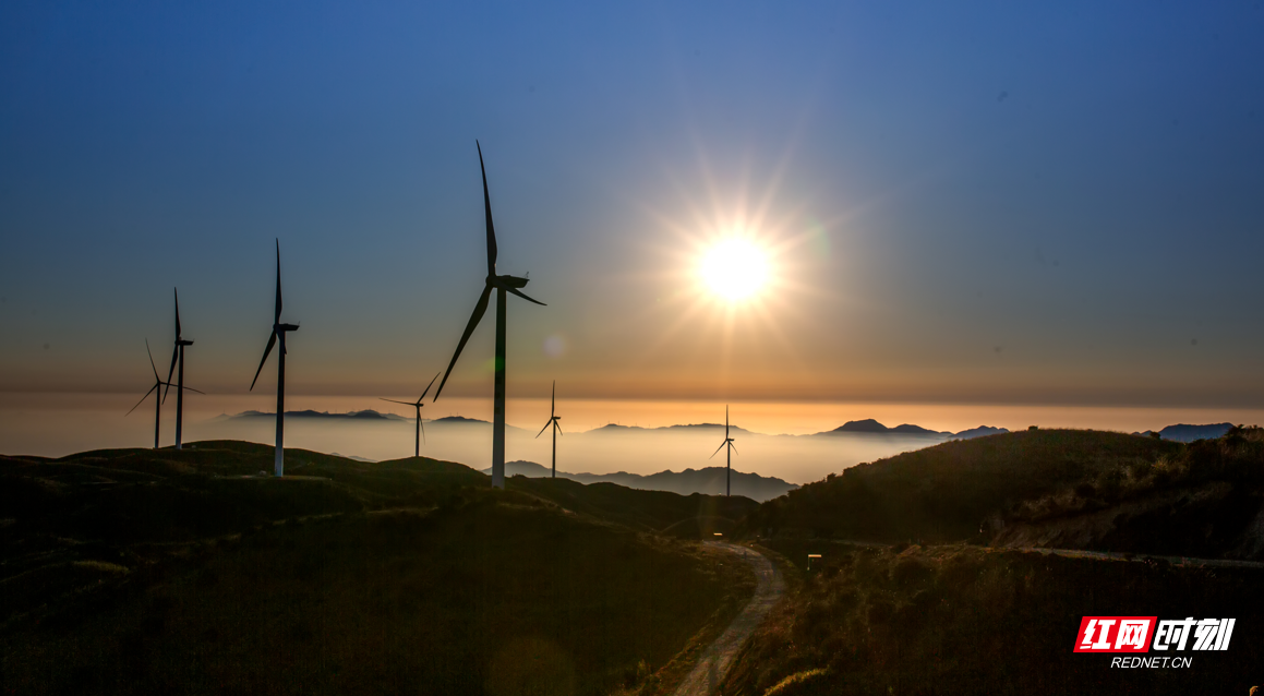 航拍视觉丨翠霭岚光,桂东草山日出震撼人心