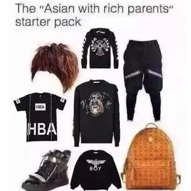 中国富二代穿衣鄙视链