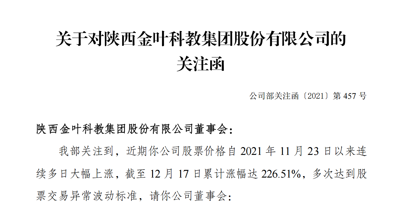 连续多日大幅上涨！这两只股票盘前收关注函，但资金炒作热情依旧