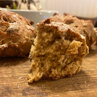 全麦燕麦面包 无油低糖快手