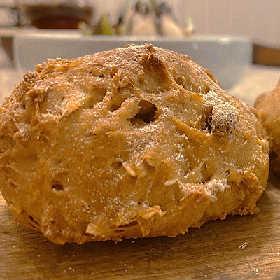 全麦燕麦面包 无油低糖快手