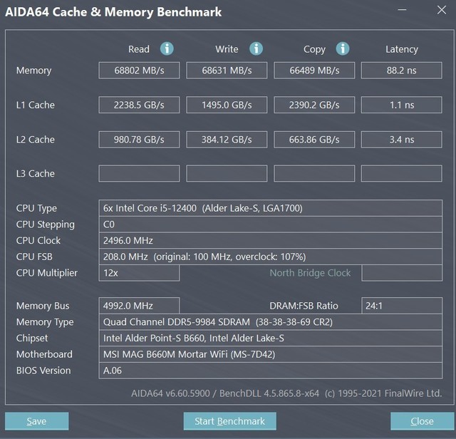 微星B660M迫击炮WIFI主板评测：支持DDR5