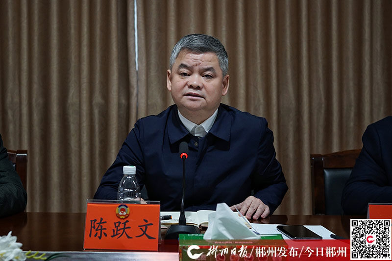 陈跃文在桂阳调研时强调 打造亲商爱商环境 做大做强食品医药产业
