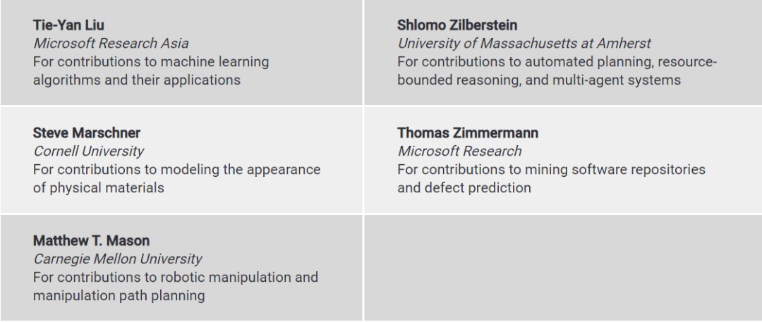 2021 ACM Fellow 出炉！唐杰、谢涛、李飞飞、刘铁岩等13位华人科学家入选