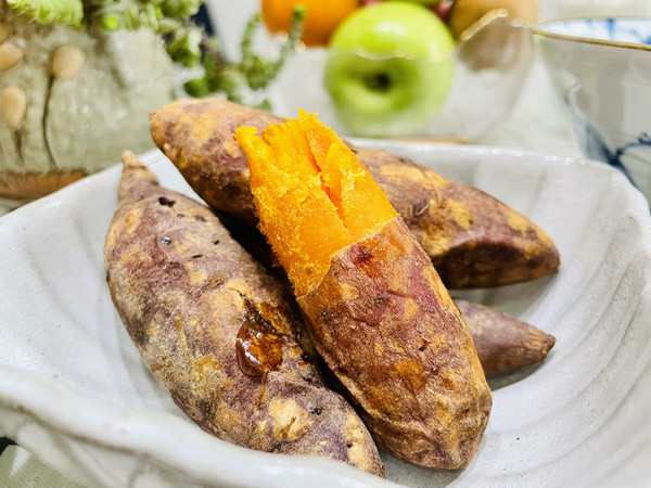 闻着流口水的烤红薯（超简单空气炸锅版）