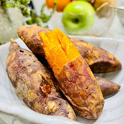 闻着流口水的烤红薯（超简单空气炸锅版）