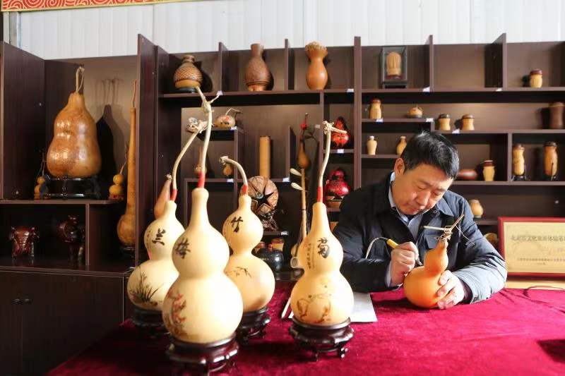 顺义村民“葫芦牛”为北京两届奥运会献葫芦“礼物”