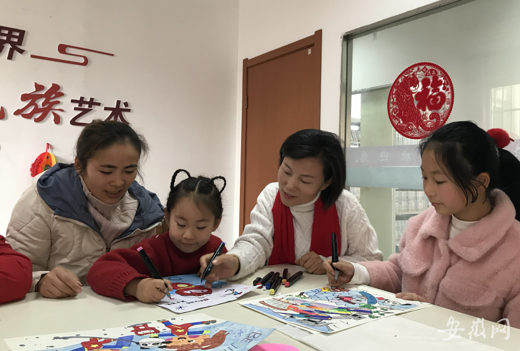 芜湖萌娃绘画为冬奥会送祝福