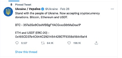 美对俄制裁扩大至加密领域，比特币涨超14%