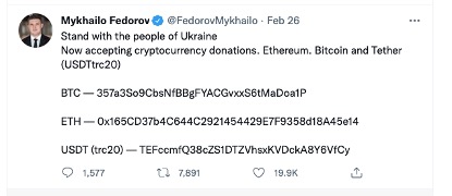 美对俄制裁扩大至加密领域，比特币涨超14%