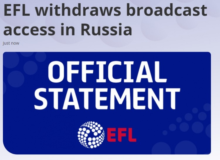 俄罗斯超级联赛直播(官方：英格兰联赛杯暂停在俄罗斯转播)