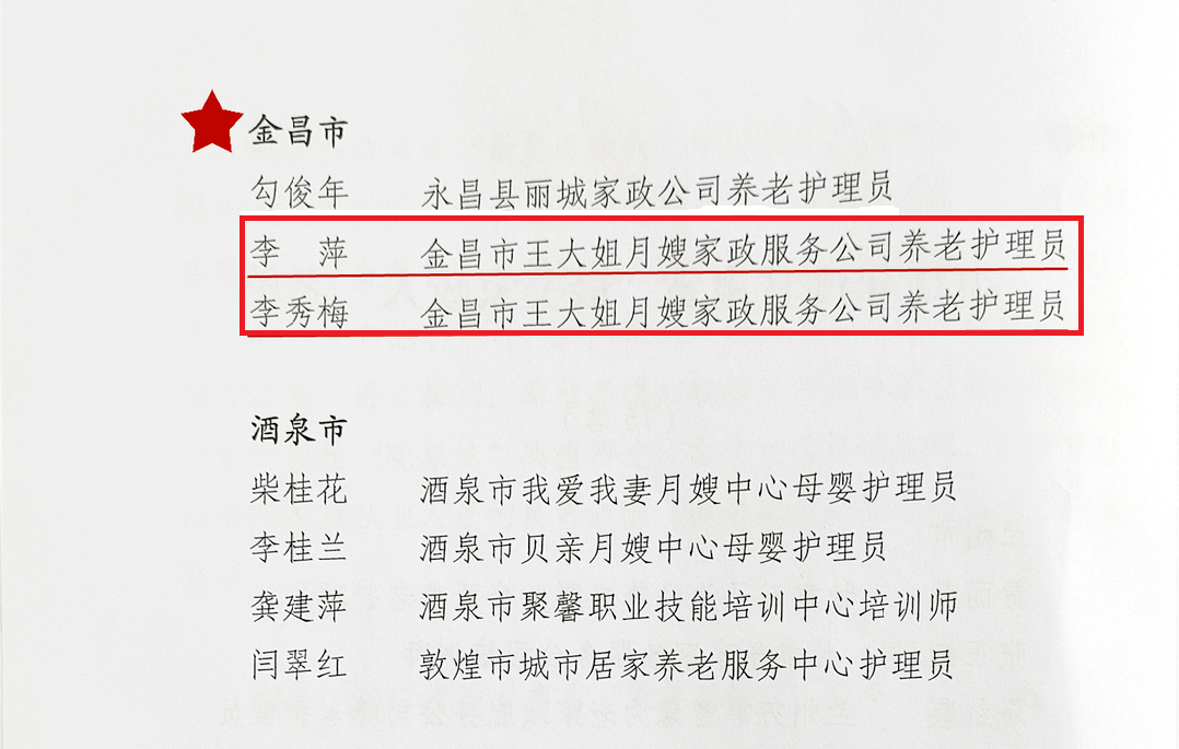 喜報金川區2名優秀女性獲得全省 最美家政人 榮譽稱号 天天看點