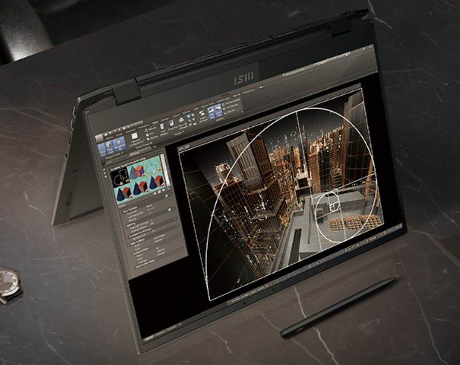 微星新款 Summit E16 Flip Evo 大屏翻转本上架，搭载 14 核 i7-1280P