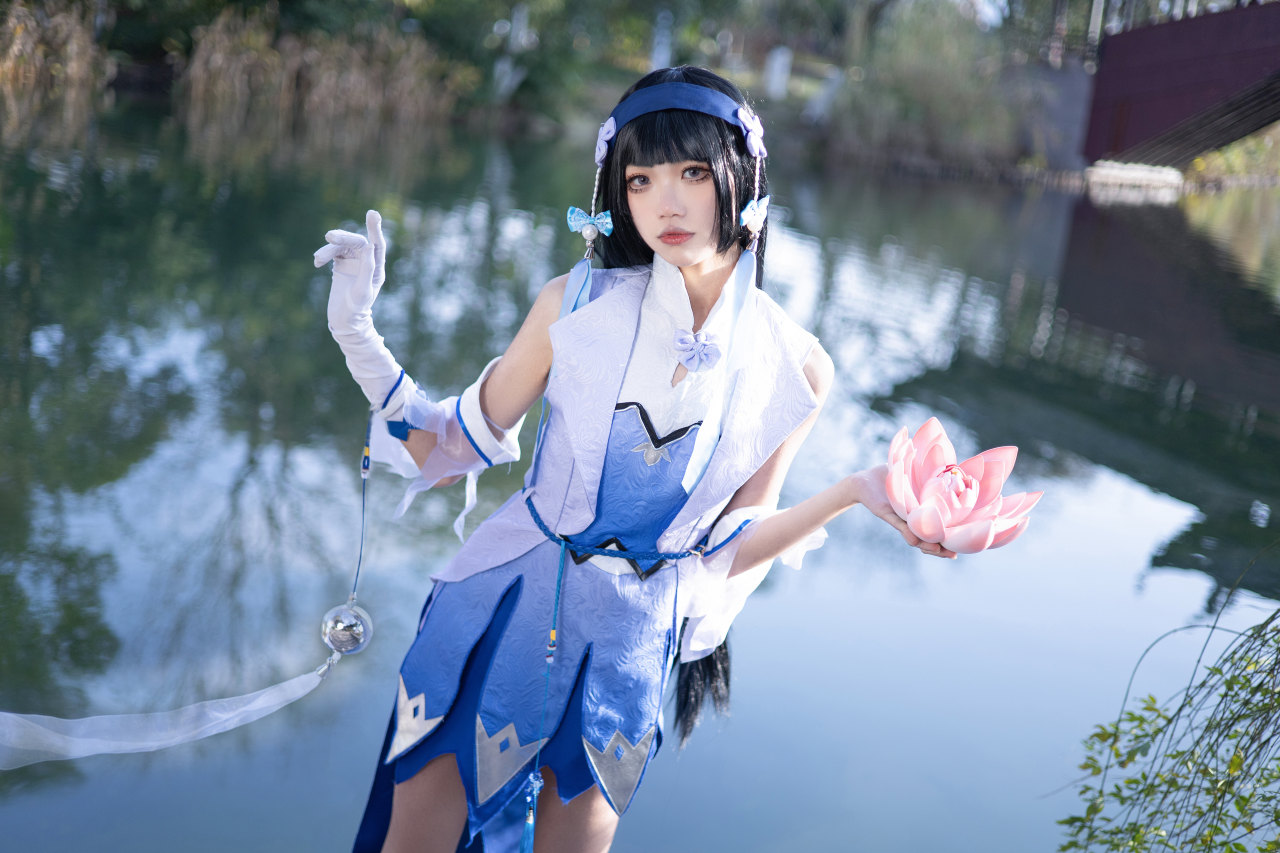 王者荣耀英雄角色《西施》Cosplay图-哪边嗨