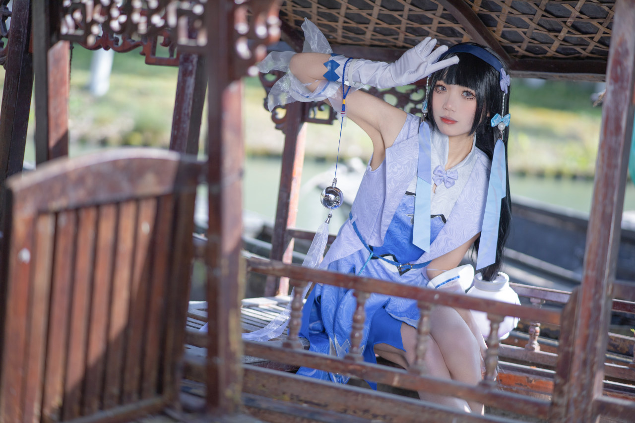 王者荣耀英雄角色《西施》Cosplay图-哪边嗨