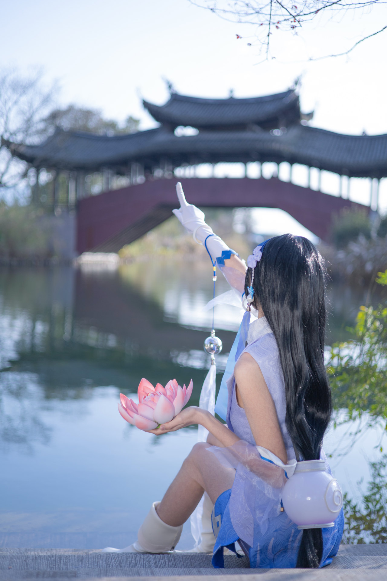 王者荣耀英雄角色《西施》Cosplay图-哪边嗨
