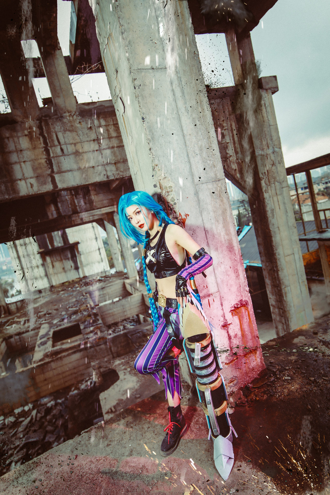 英雄联盟ADC金克丝COSPLAY图@子姬ZJ-哪边嗨