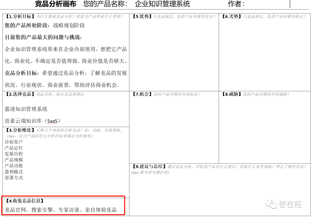 如何用一页纸做B端竞品分析？