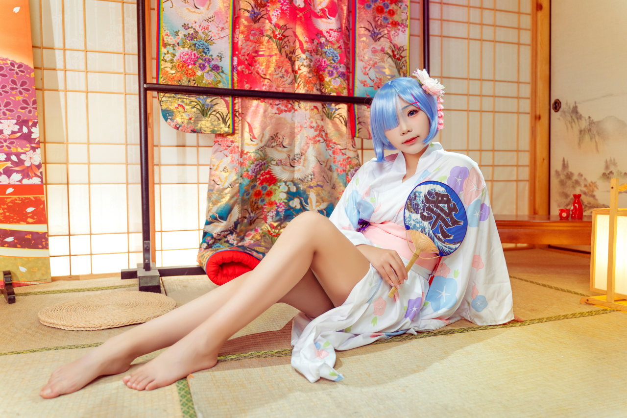 《从零开始的异世界》蕾姆浴衣cosplay