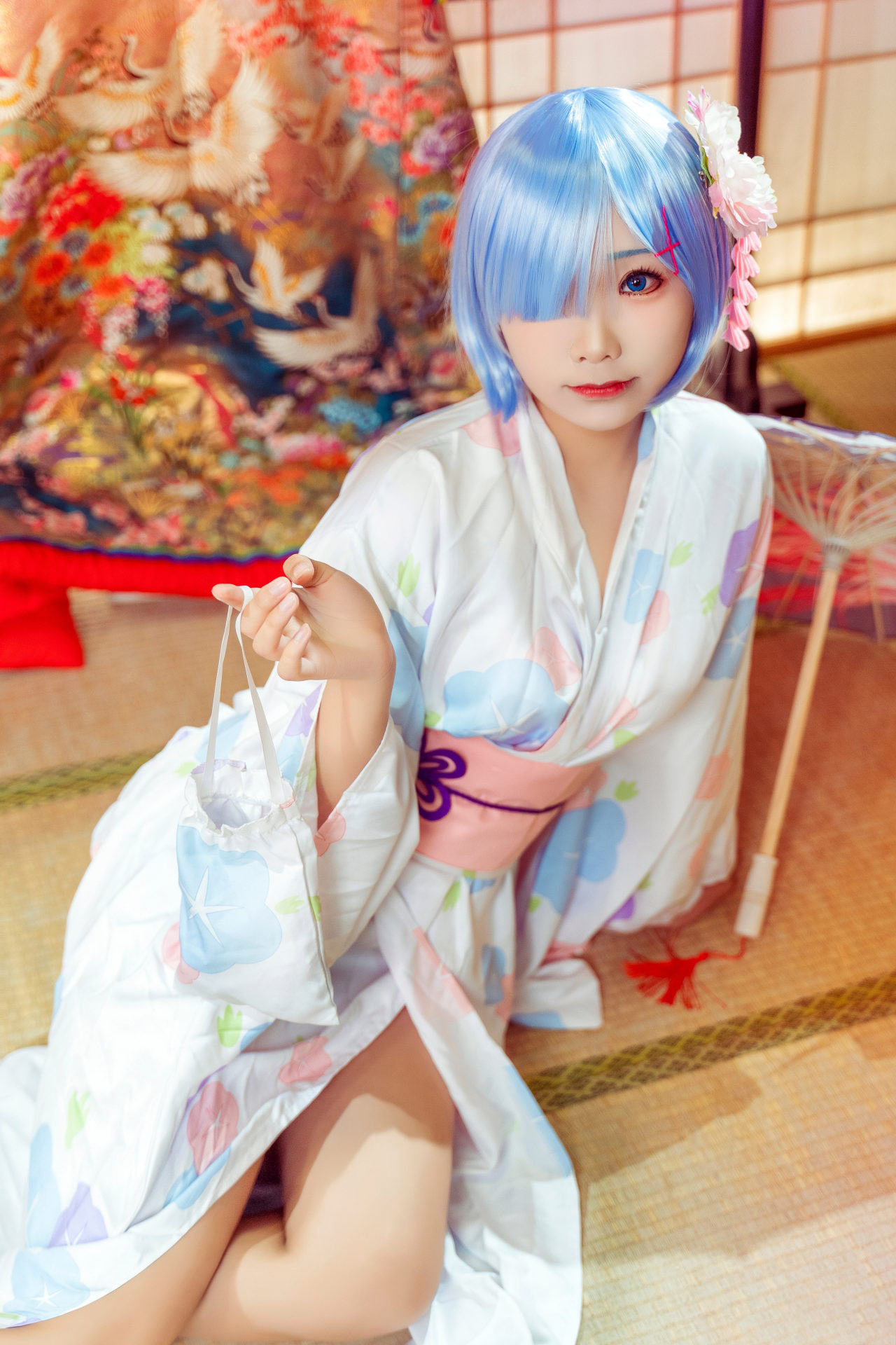 《从零开始的异世界》蕾姆浴衣cosplay